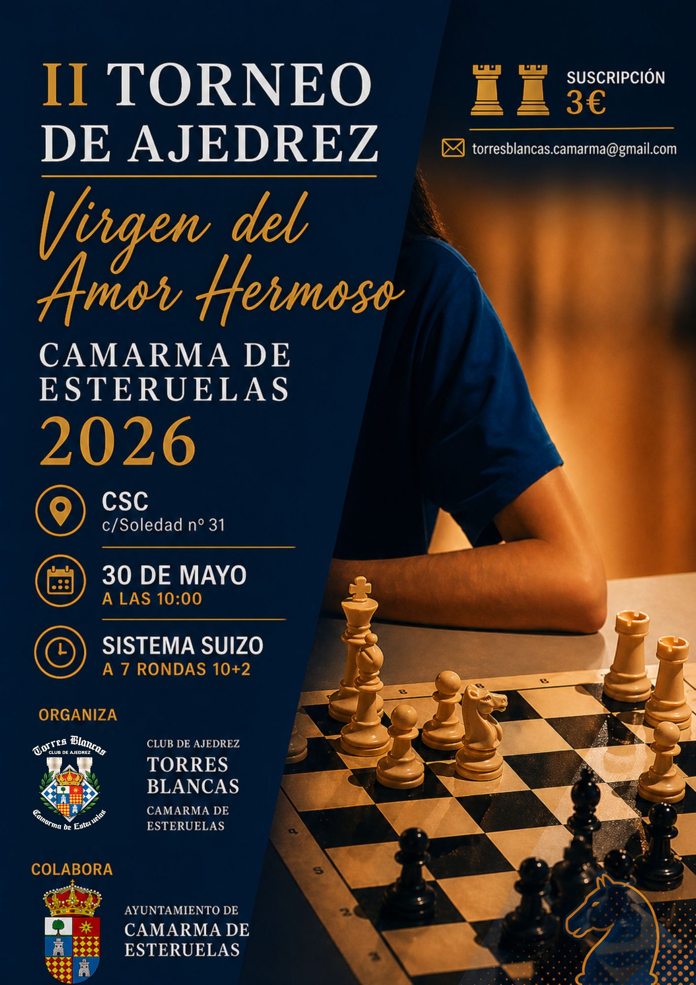 II Torneo de Ajedrez Virgen del Amor Hermoso Camarma de Esteruelas 2026